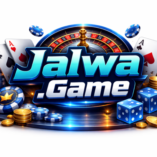 Jalwa Game online casino platform logo with poker chips and playing cards representing Jalwa Game login and online gaming access