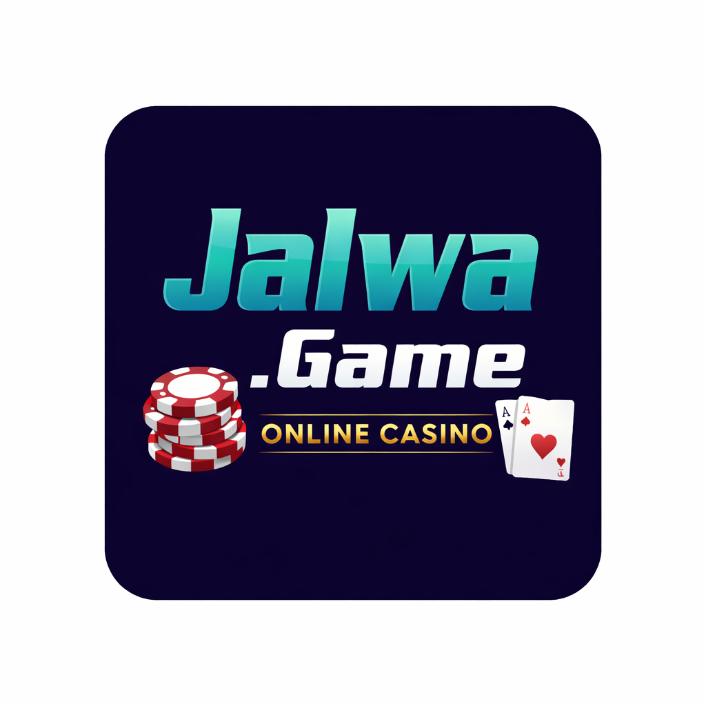 Jalwa Game online casino platform logo with poker chips and playing cards representing Jalwa Game login and online gaming access